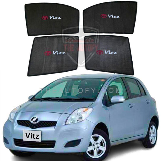 Toyota Vitz Side Windows Sun Shades 4pcs - Model 2005-2010 - THEAUTOFY.COM