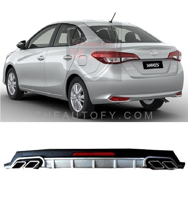 Toyota Yaris Rear Bumper Diffuser - Model 2020-2025 - THEAUTOFY.COM