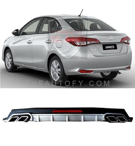 Toyota Yaris Rear Bumper Diffuser - Model 2020-2025 - THEAUTOFY.COM