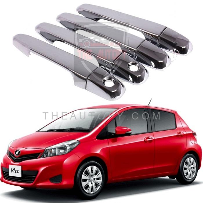 Toyota Vitz Chrome Door Handle Covers 4pcs - Model 2010-2014