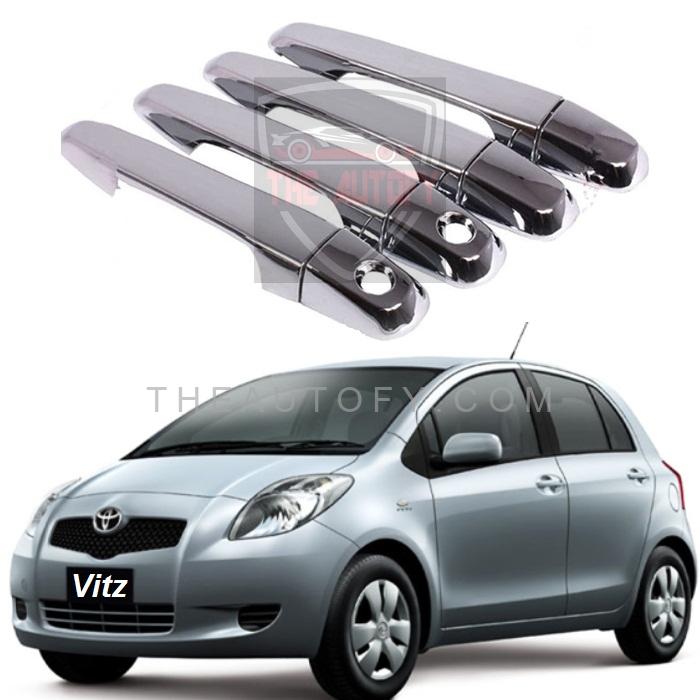 Toyota Vitz Chrome Door Handle Covers 4pcs - Model 2005-2010