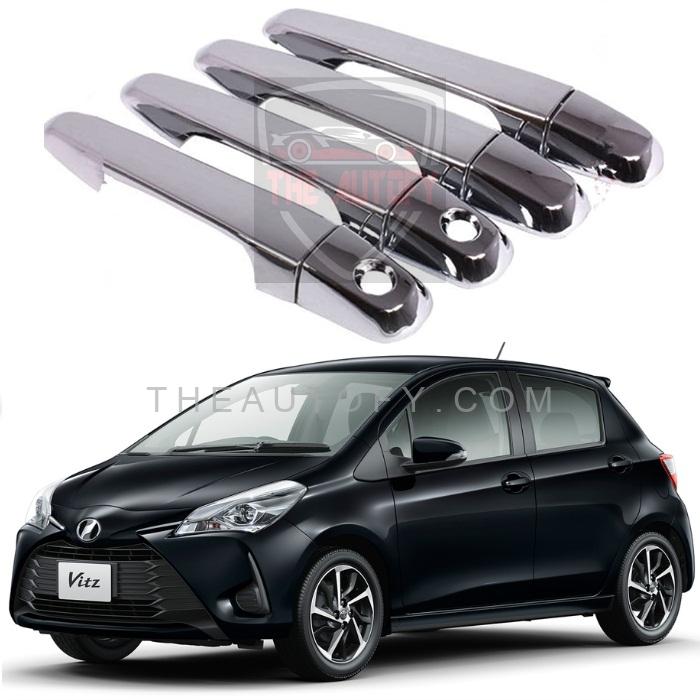 Toyota Vitz Door Handle Covers 4pcs - Model 2017-2019