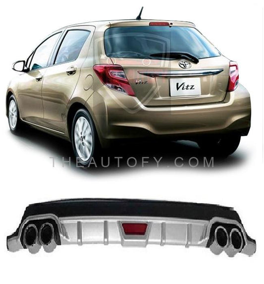 Toyota Vitz Rear Bumper Diffuser - Model 2010-2017 - THEAUTOFY.COM