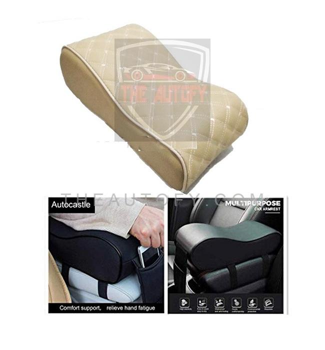 Universal Arm Rest Cushion Stitched - Beige