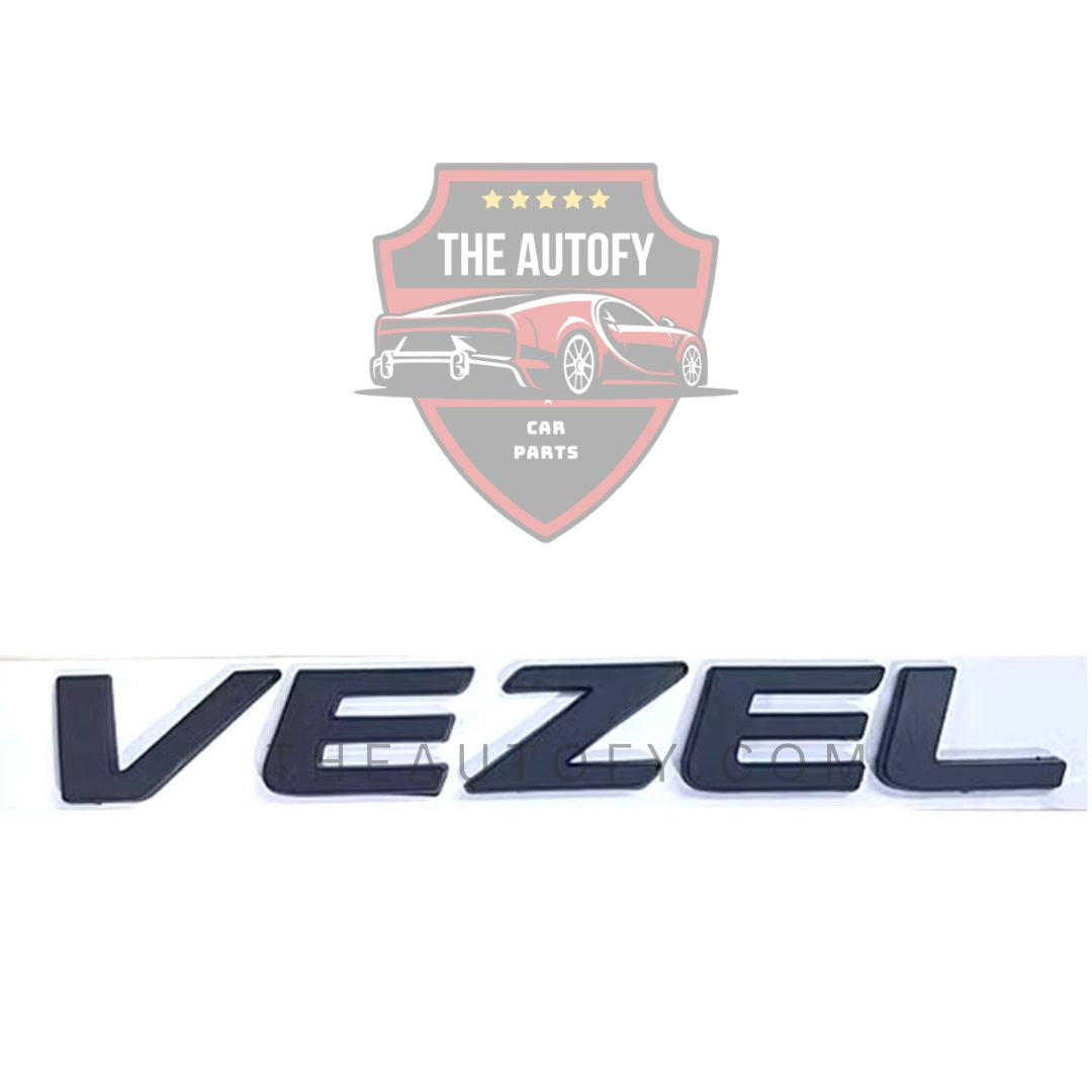 Honda Vezel Trunk Logo – Chrome & Matte Black Emblems