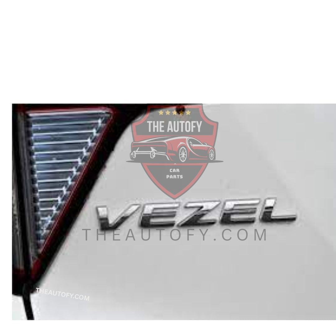 Honda Vezel Trunk Logo – Chrome & Matte Black Emblems