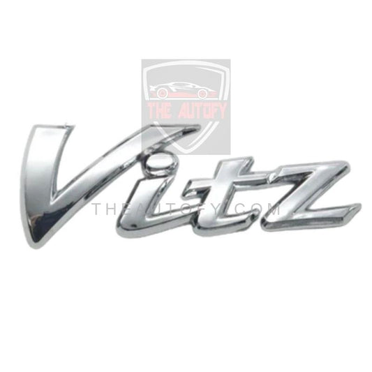 Toyota Vitz Chrome Logo Monogram | Emblem | Decal - THEAUTOFY.COM