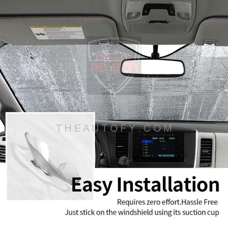 Windscreen Sun Shade Aluminium Foil for Car - Universal - THEAUTOFY.COM