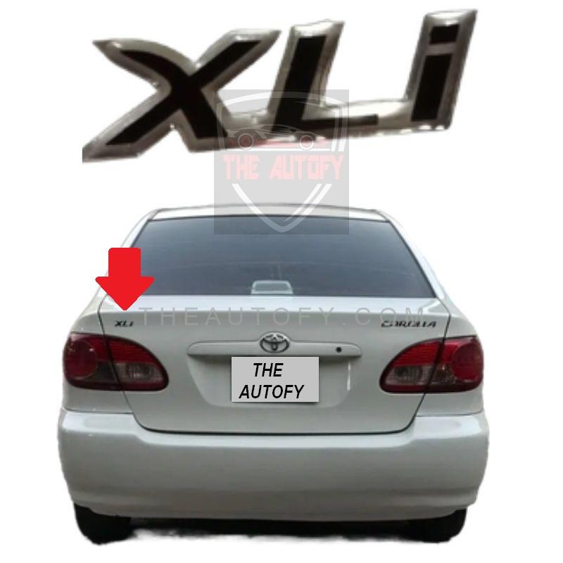 Xli silicon sticker logo monogram