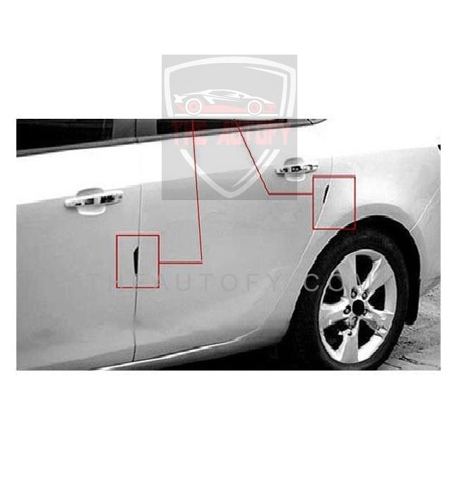 Suzuki Door Guards Protector Red & Black - 4 Pieces - THEAUTOFY.COM