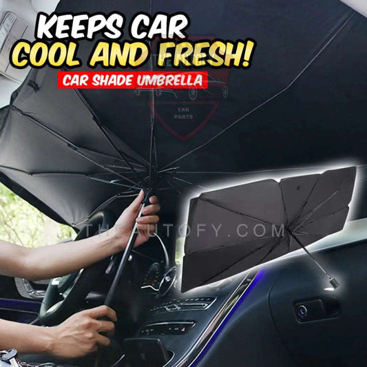 Foldable Car Umbrella Sun Shade Cover for Windshield - Universal - THEAUTOFY.COM