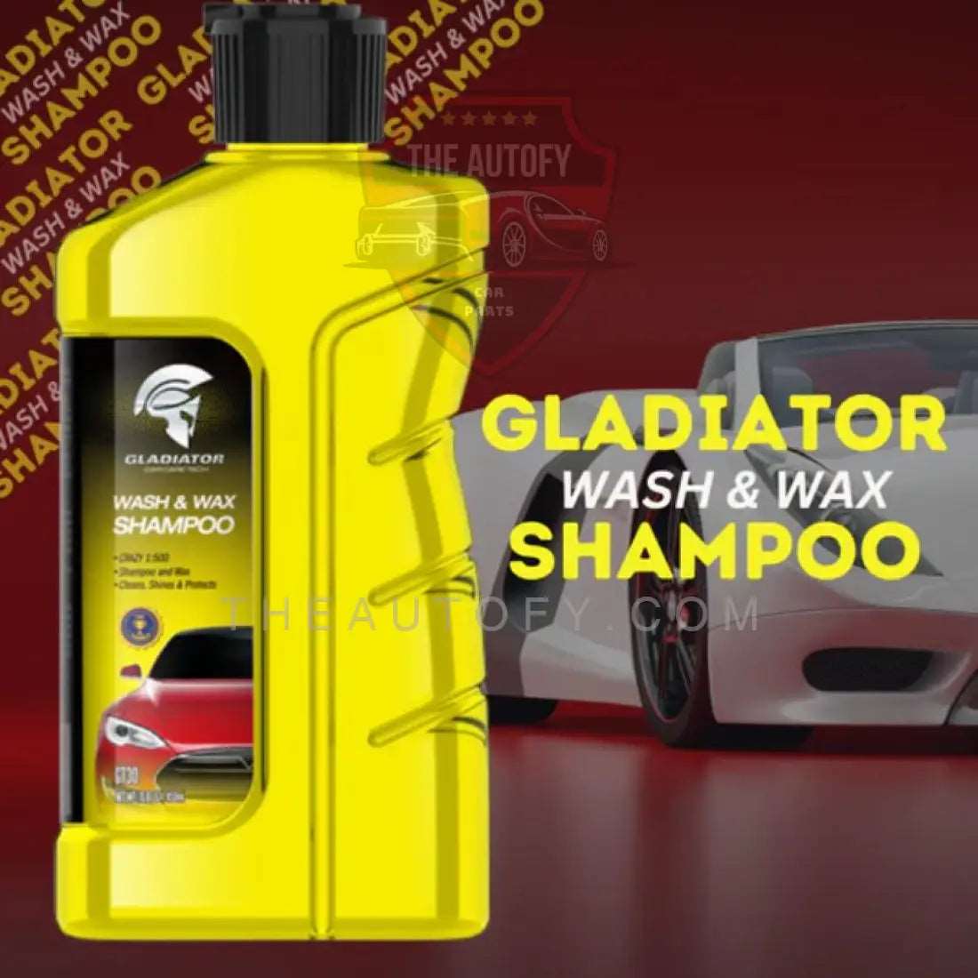 Gladiator Car Wash And Wax Shampoo - 450 ML - THEAUTOFY.COM