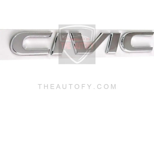 Honda Civic Chrome Matte Black Logo Monogram - Model 2022-2025 - THEAUTOFY.COM