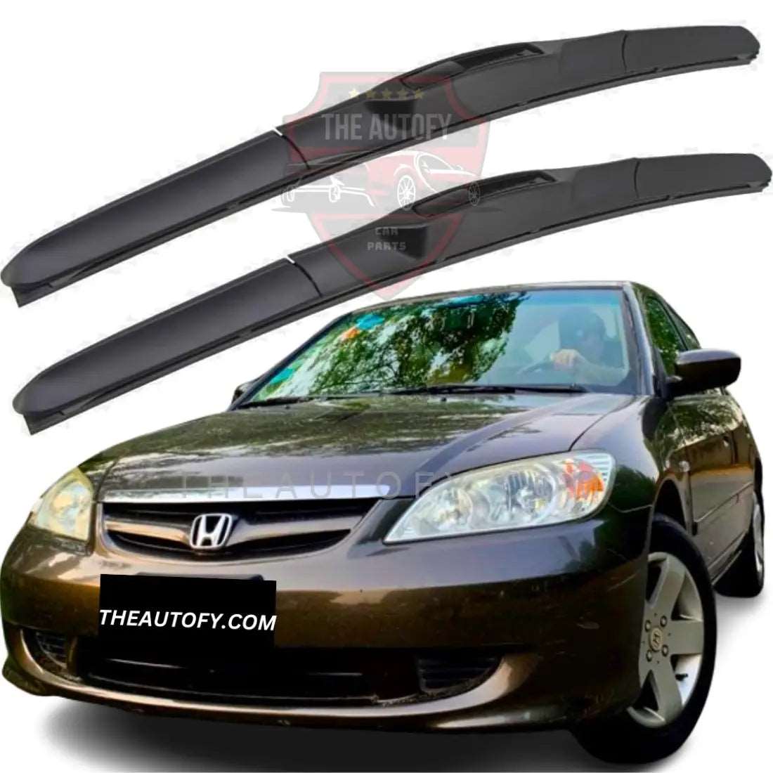 Honda Civic Windshield Wiper Blades 2pcs - Model 2001-2006 - THEAUTOFY.COM