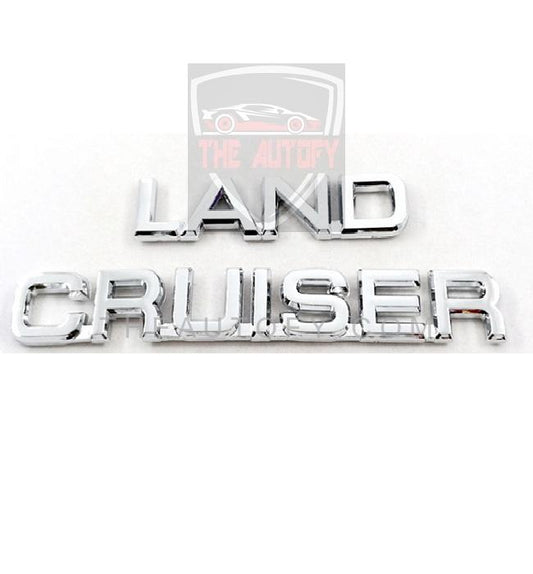 Toyota Land Cruiser Chrome Logo Monogram - THEAUTOFY.COM