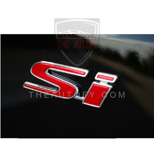 Universal Grille SI Red Logo | emblem | Monogram | Decal - THEAUTOFY.COM