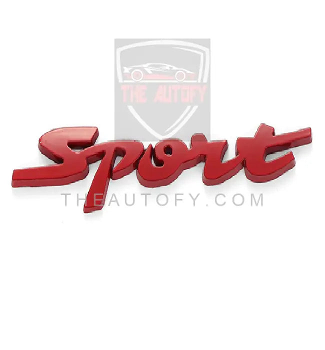 Sports Logo - Red | Emblem | Monogram - THEAUTOFY.COM