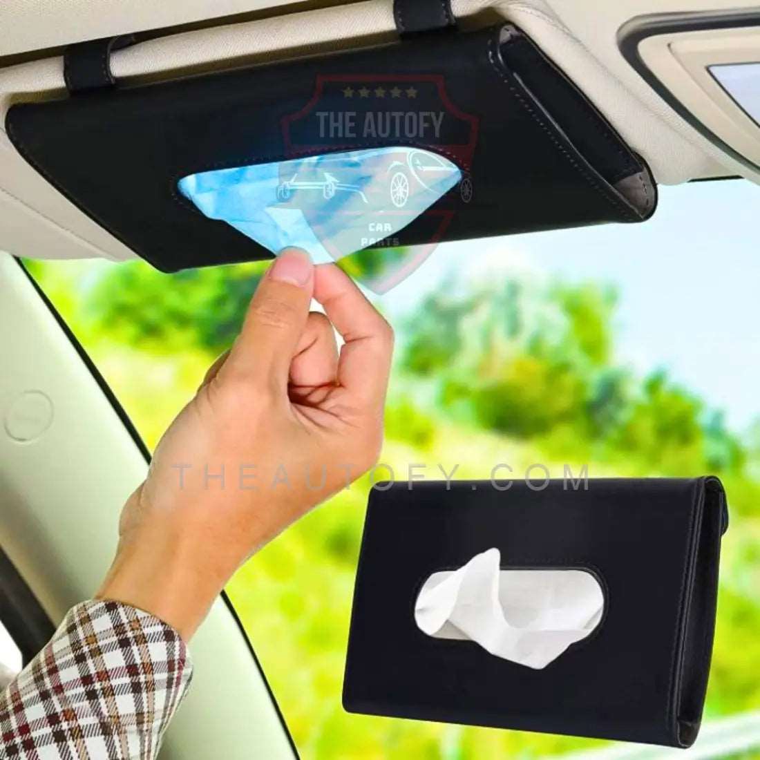 Sun Visor Car Tissue Box Holder - THEAUTOFY.COM