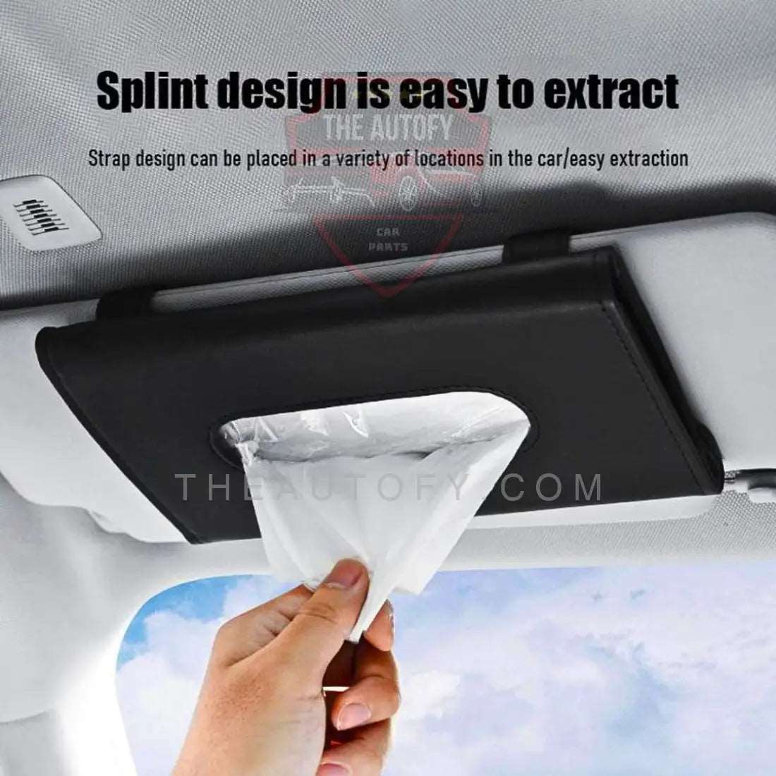 Sun Visor Car Tissue Box Holder - THEAUTOFY.COM