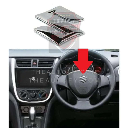 Suzuki Cultus Steering Logo Monogram - Model 2017-2025 - THEAUTOFY.COM
