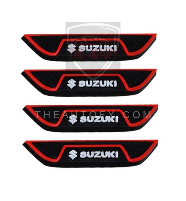 Suzuki Door Guards Protector Red & Black - 4 Pieces