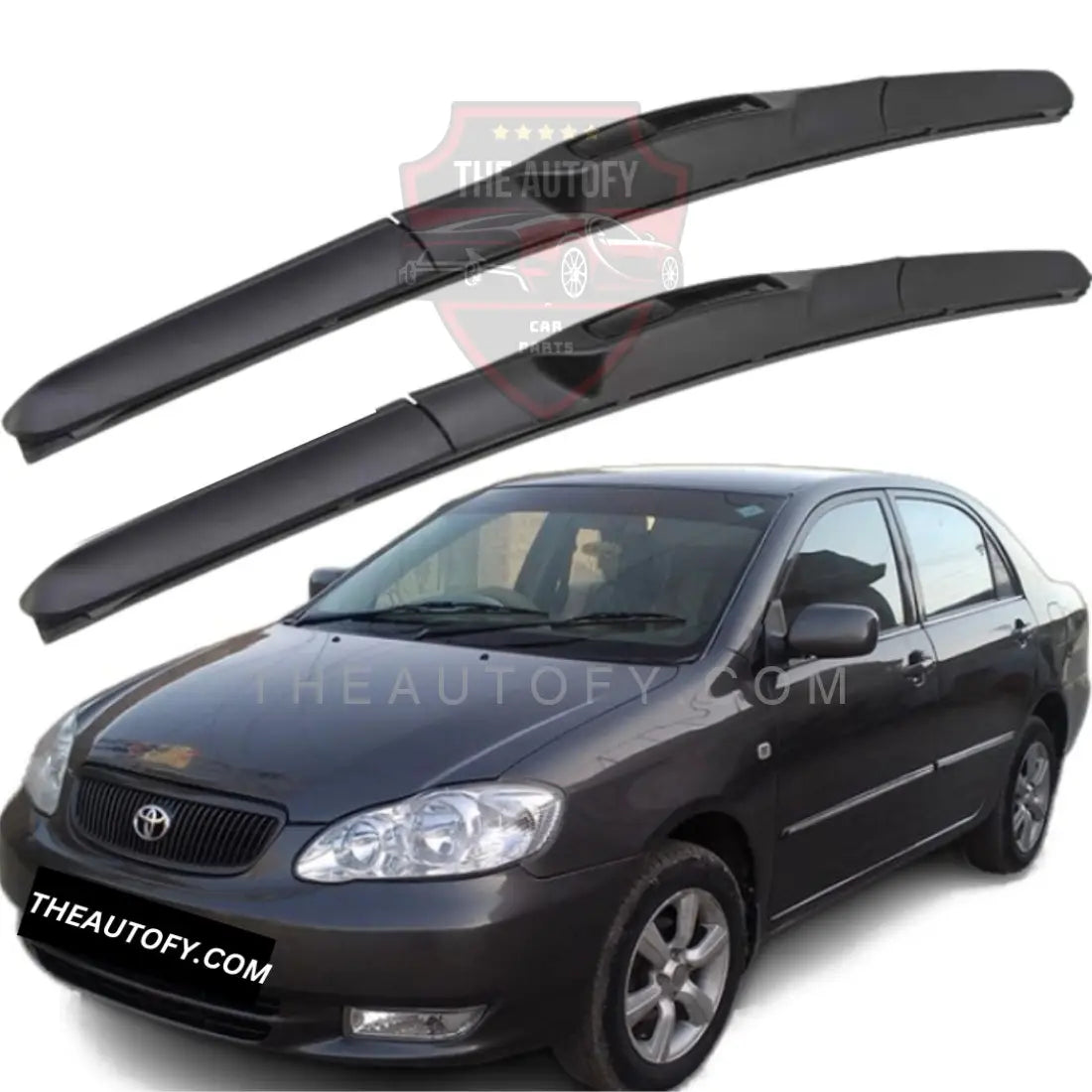 Toyota Corolla Windshield Wiper Blades 2pcs - Model 2002-2008 - THEAUTOFY.COM