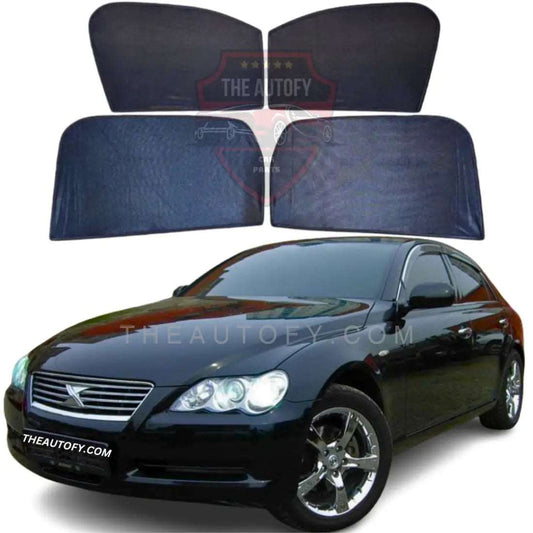 Toyota Mark-X Side Windows Sun Shades 4pcs - Model 2004-2009 - THEAUTOFY.COM