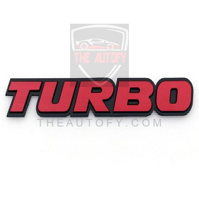 Turbo Red Logo Monogram | Emblem | Decal - THEAUTOFY.COM