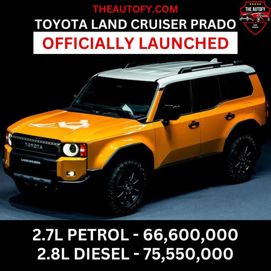2024 Toyota Land Cruiser Prado in yellow, officially launched, featured by TheAutofy.com