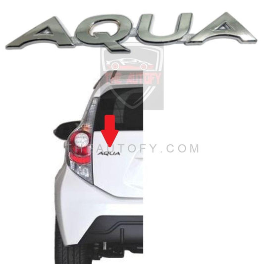 aqua chrome logo monogram