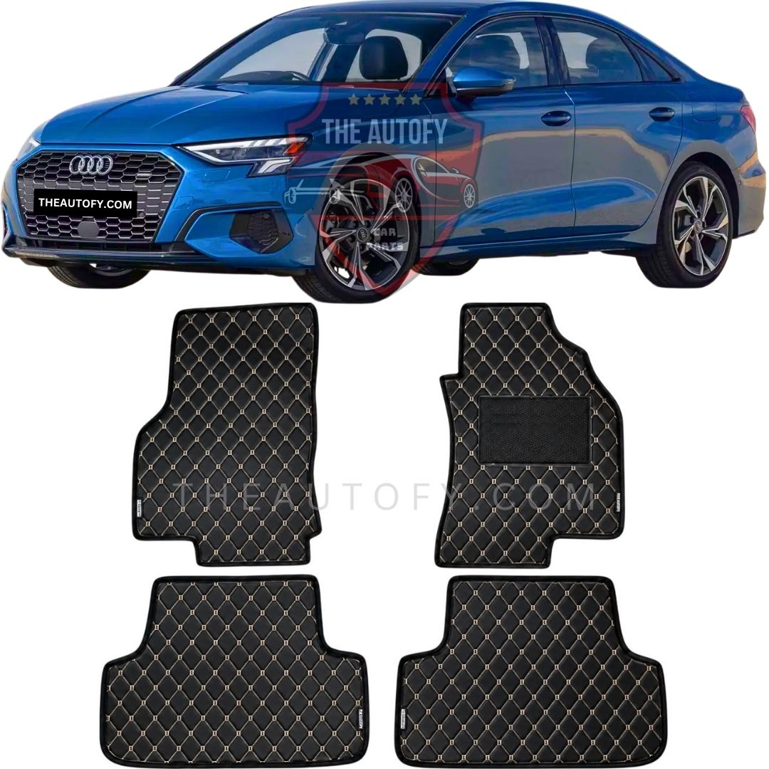 Audi A3 7D Flat Floor Mats - Model 2020-2026