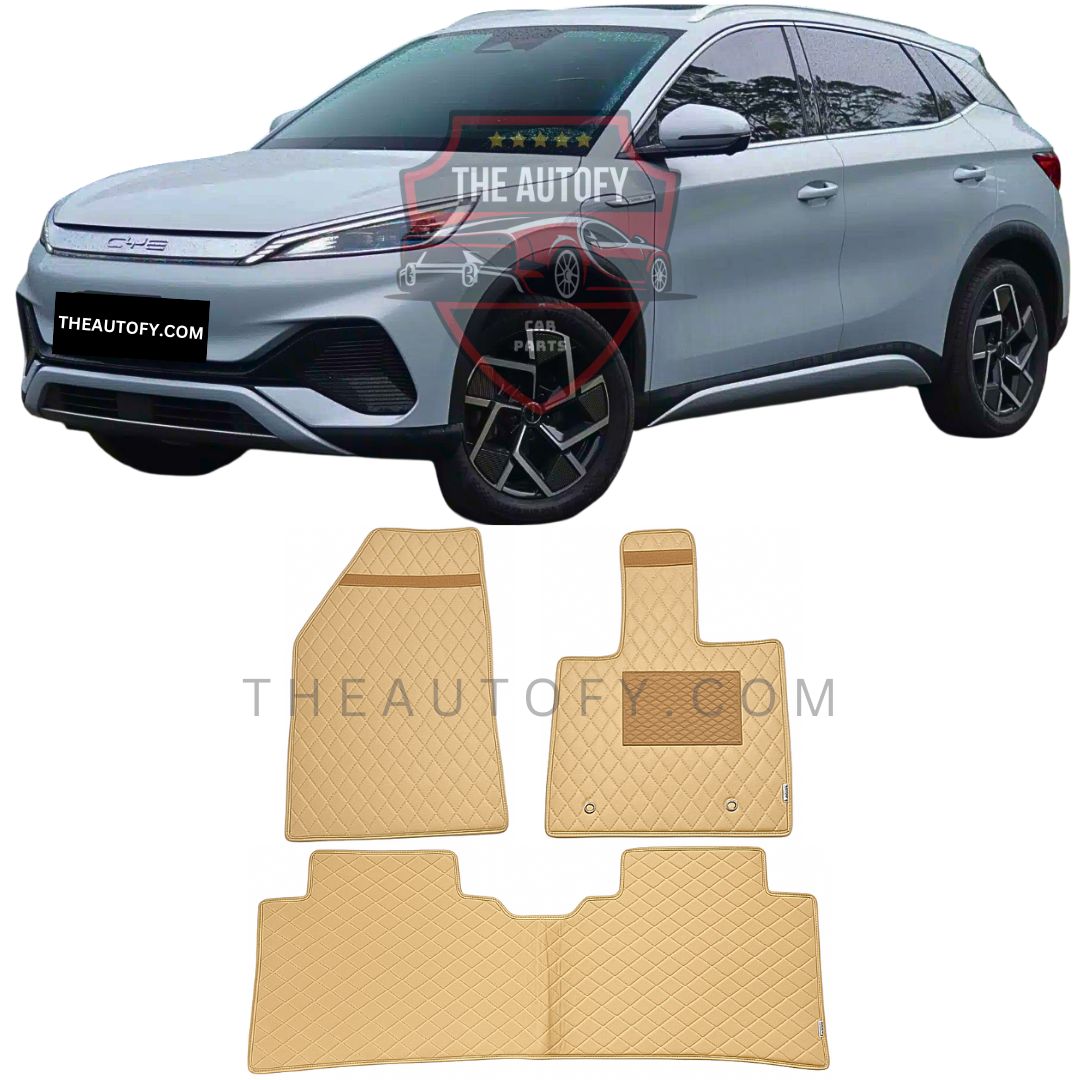 BYD Atto 3 7D Flat Floor Mats - Model 2024-2025