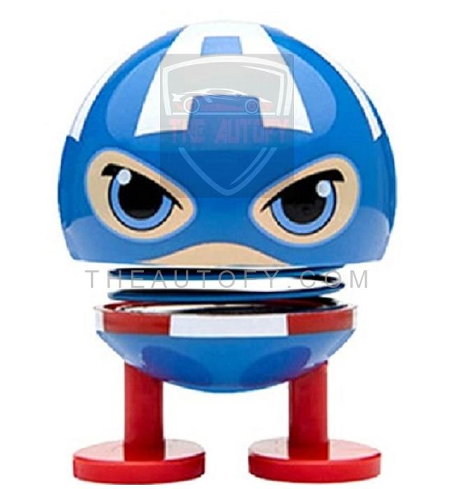 Bouncing Car Dashboard Toy - Captain America
