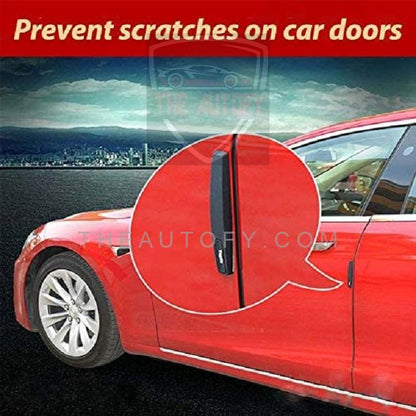 Suzuki Door Guards Protector Red & Black - 4 Pieces