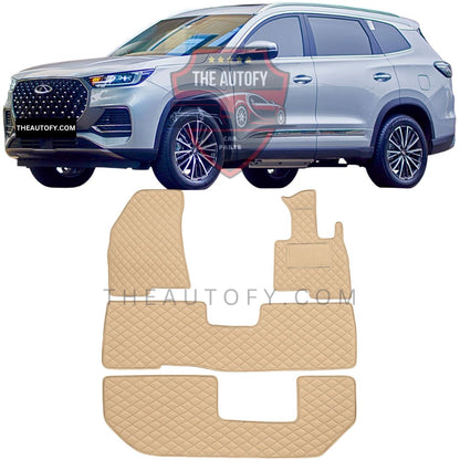 Chery Tiggo 8 Pro 7D Flat Floor Mats – Model 2022-2025