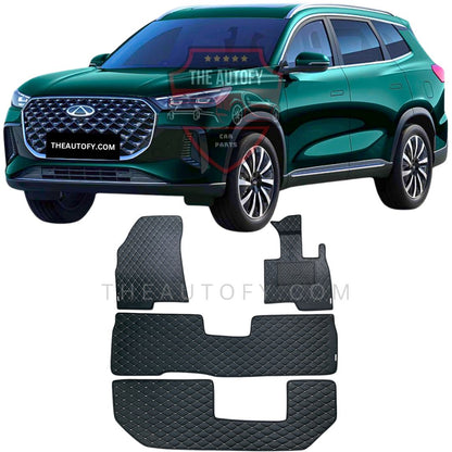 Chery Tiggo 8 Pro 7D Flat Floor Mats – Model 2022-2025