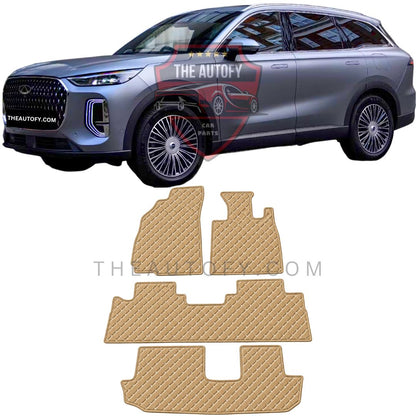 Chery Tiggo 9 7D Flat Floor Mats - Model 2026-2027