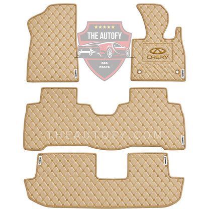 Chery Tiggo 8 PHEV 7D Flat Floor Mats 4pcs – Model 2026-2027