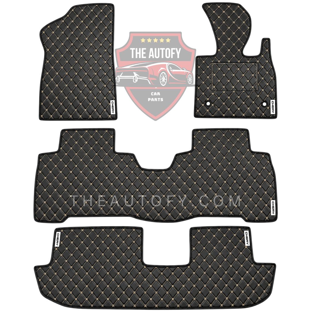 Chery Tiggo 8 PHEV 7D Flat Floor Mats 4pcs – Model 2026-2027