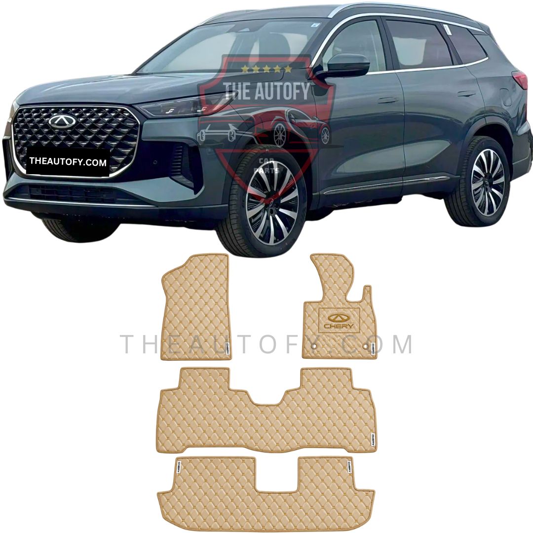 Chery Tiggo 8 PHEV 7D Flat Floor Mats 4pcs – Model 2026-2027