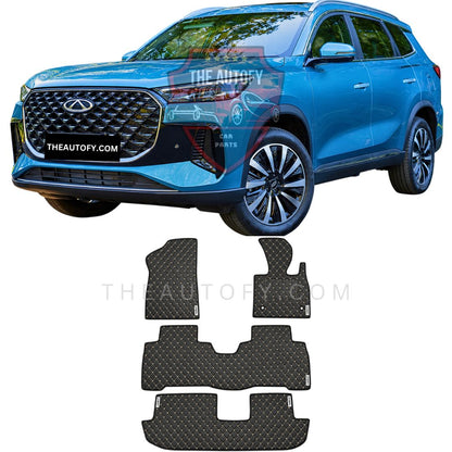 Chery Tiggo 8 PHEV 7D Flat Floor Mats 4pcs – Model 2026-2027