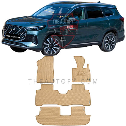 Chery Tiggo 8 PHEV Rexine Floor Mats 4pcs – Model 2026-2027