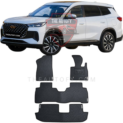 Chery Tiggo 8 PHEV Rexine Floor Mats 4pcs – Model 2026-2027