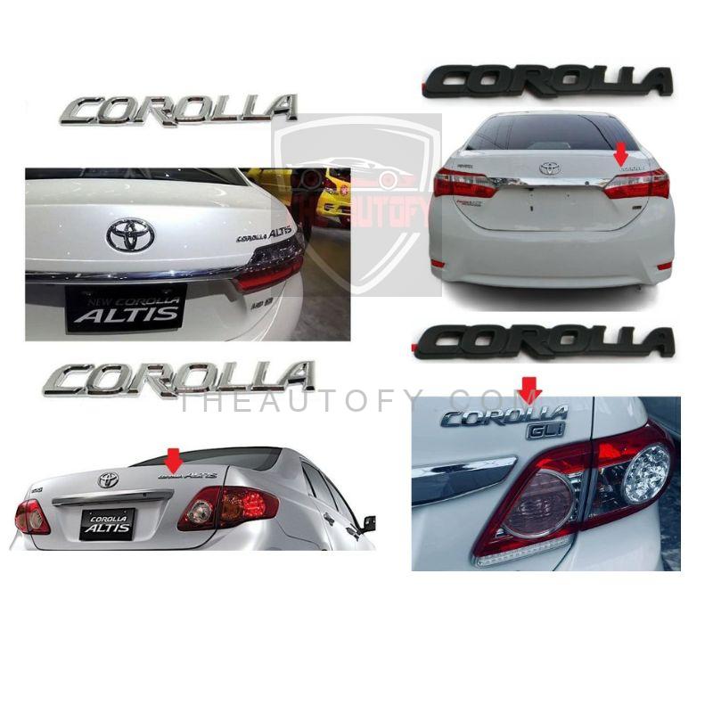 Corolla Sign Toyota Corolla Logo | Monogram | Emblem – THEAUTOFY.COM