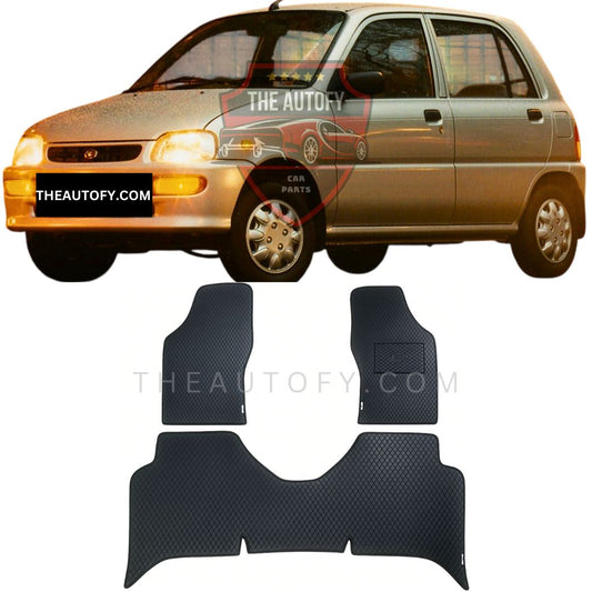 Daihatsu Cuore Rexine Floor Mats - Model 2000-2012