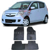 DaihatsuMiraL275PremiumLuxuryDiamond7DFlatFloorMatsSetBlack