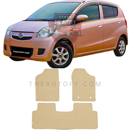 Daihatsu Mira Rexine Floor Mats - Model 2006-2011