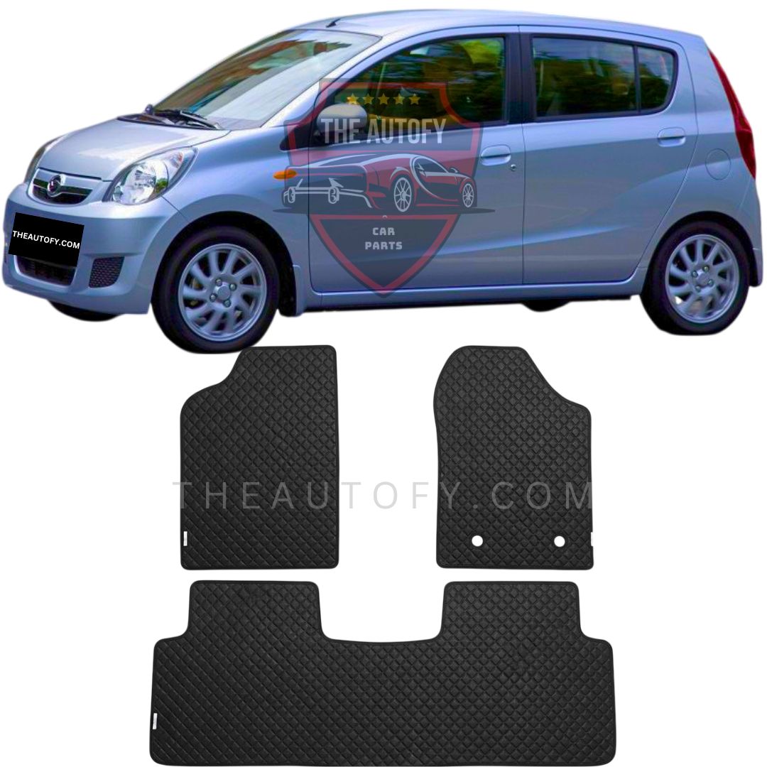 Daihatsu Mira Rexine Floor Mats - Model 2006-2011