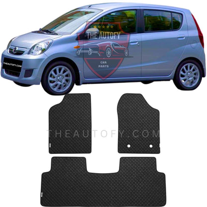 Daihatsu Mira Rexine Floor Mats - Model 2006-2011