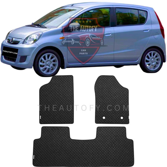 Daihatsu Mira Rexine Floor Mats - Model 2006-2011